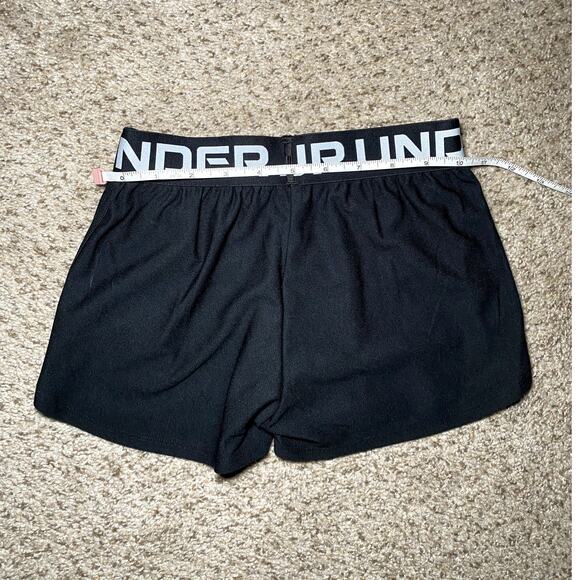 Under Armour - NWT - Girls' XS Black Athletic Shorts - Picture 3 of 9